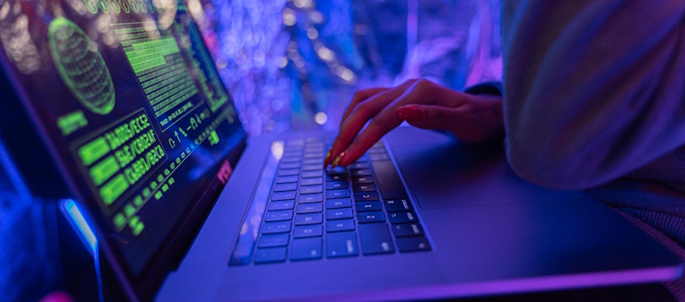 Person Using Laptop
